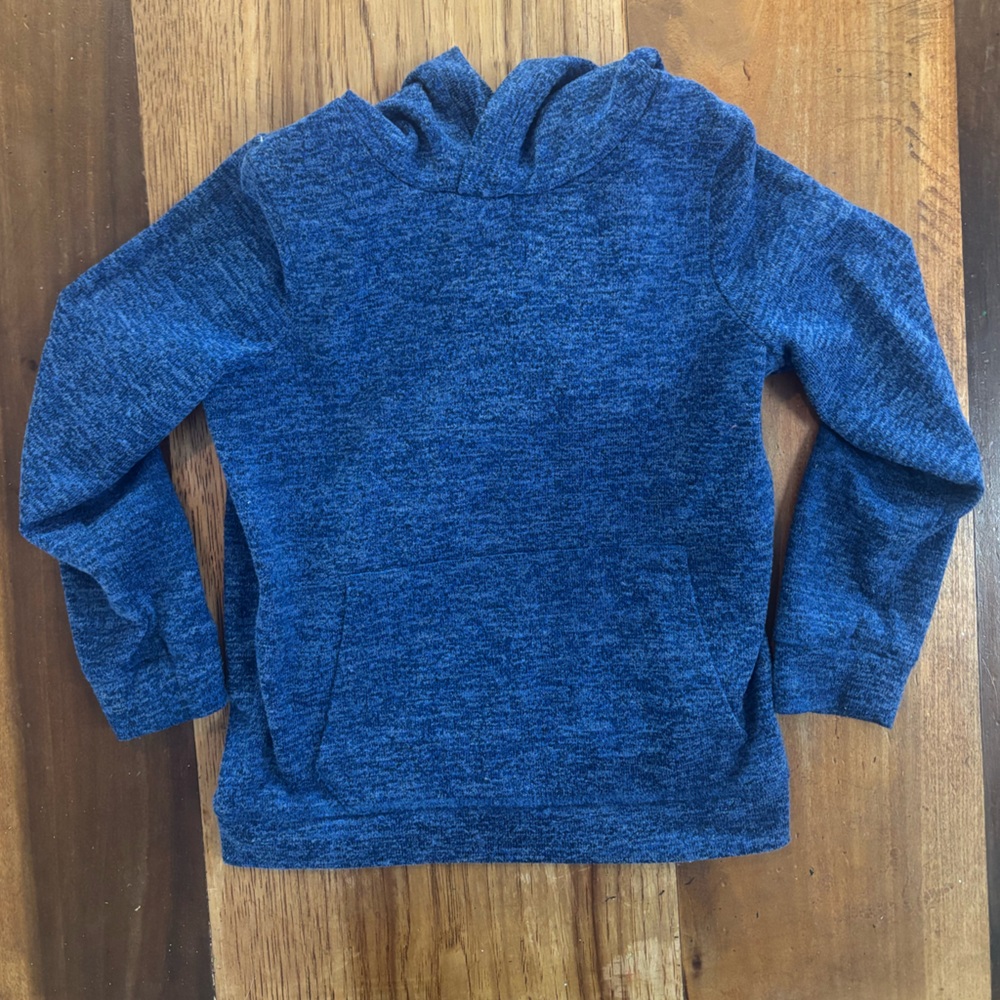 Soft Lightweight Blue Hoodie Shirt Blue Boys XS Wonder Nation Pullover Sweater